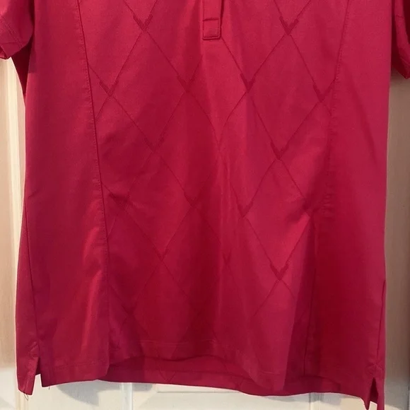 Women’s Pink Callaway Polyester & Spandex Short Sleeve Golf Top Size Medium - Picture 4 of 9